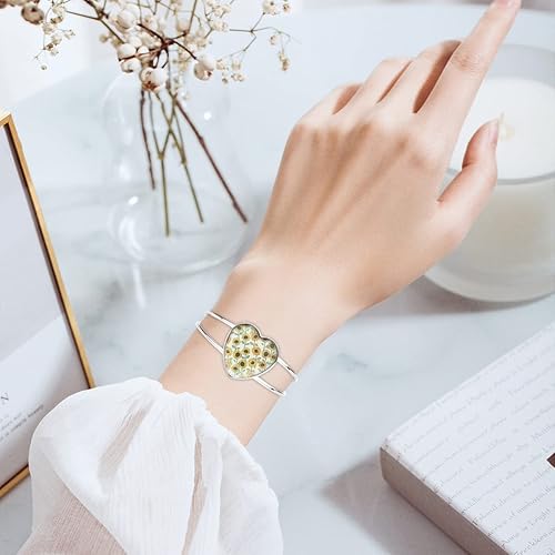 BUUFAN 24PCS Bezel Blank Bangle 25MM Adjustable Bezel Tray