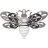 10pcs Silver Bee Hanging Suncatcher DIY Metal Parts Hand-Crafts