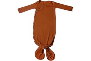 Copper Pearl Newborn Knotted Gown "Powell"