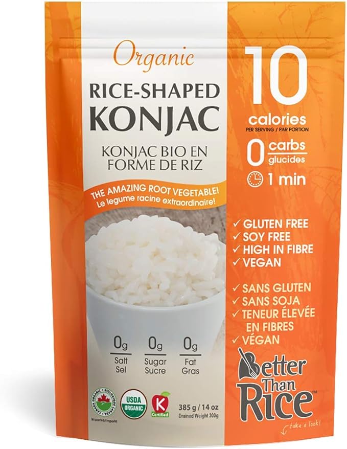 Better Than Rice Organic Konjac Rice, 385 Gram Amazon.ca Health