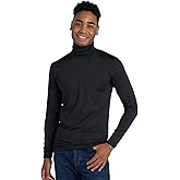 LAPASA Mens Thermal Turtleneck Underwear Top Fleece Long Sleeve Shirt Base Layer Undershirt Lightweight Midweight M122/M124