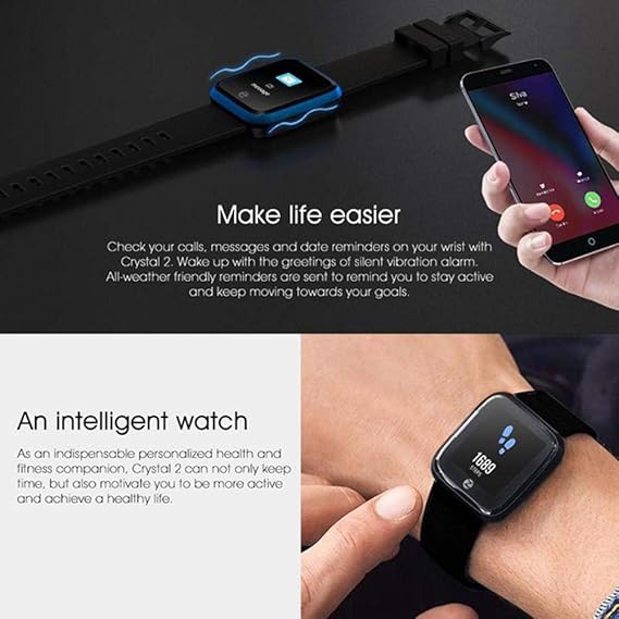 Amazon.com : Zeblaze Crystal 2 Fitness Tracker Smart Watch ...