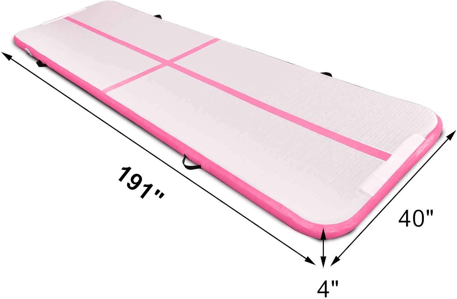 BATTIFE Air Track 10ft/13ft/16ft Inflatable Gymnastics Tumbling Mat 4 Inch Thickness for Home Use(Blue/Green/Pink) : Sports & Outdoors