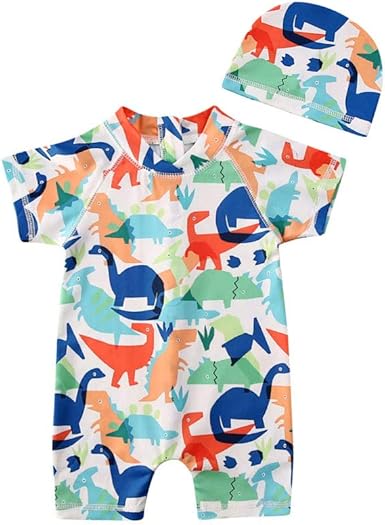 baby boy swim romper