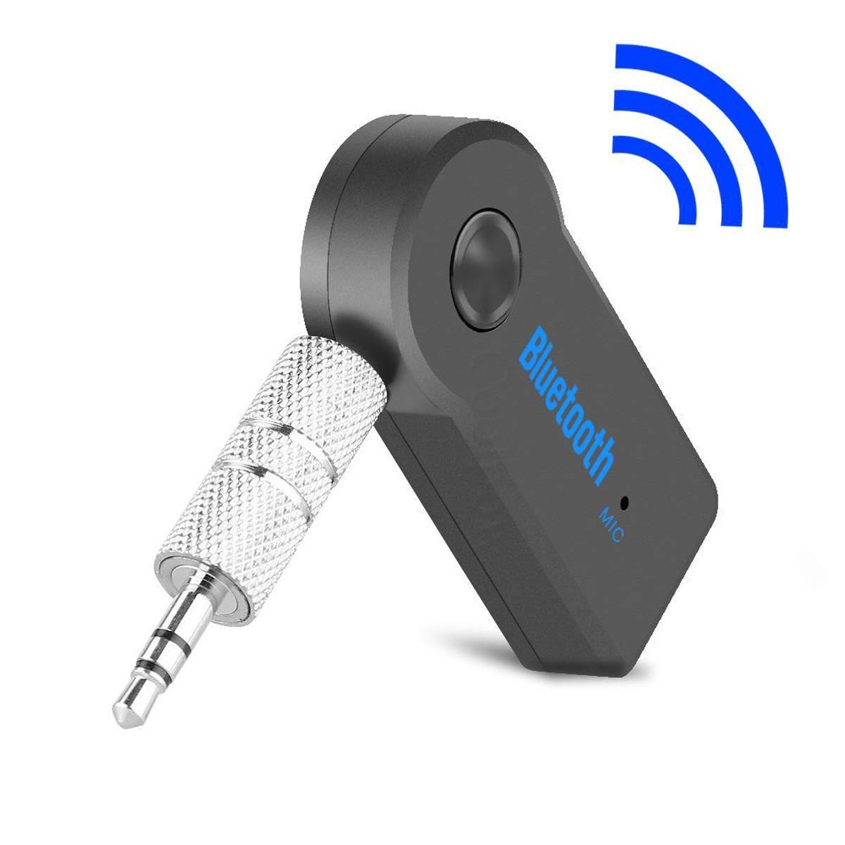 Bluetooth Receiver/Hands-Free Car Kit, Portable 3.5mm Bluetooth Aux Adapter Wireless Music Streaming for Home, Car Audio System, Headphone, Speaker(Bluetooth 4.2,A2DP,40feet Bluetooth Range)