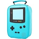 ONTESY Boys Lunch Box Waterproof Leather Insulated Bag for Kids Thermal Insulated Cooler for Toddlers Teens for Picnic School Daycare (Teal)