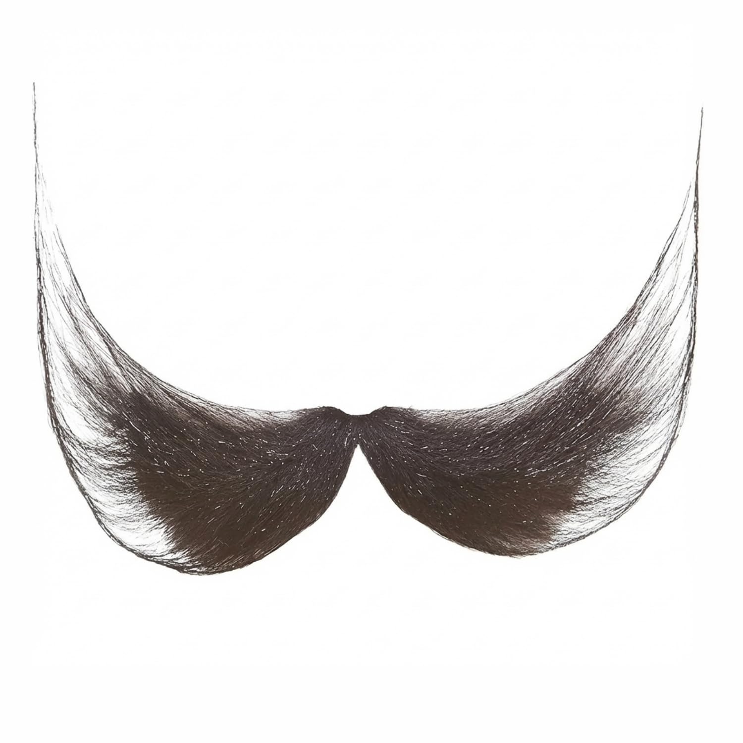 Mustaches Self Adhesive, Novelty, Small Fisherman's Fake Mustache, Black Color