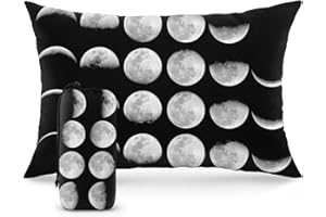 Xmzsdz Camping Pillow Shredded Memory Foam Travel Pillows for Sleeping Compressible Lightweight Camp Pillow Washable Backpacking Pillow for Camping & Hiking Firm Supportive Small Pillow for Travel