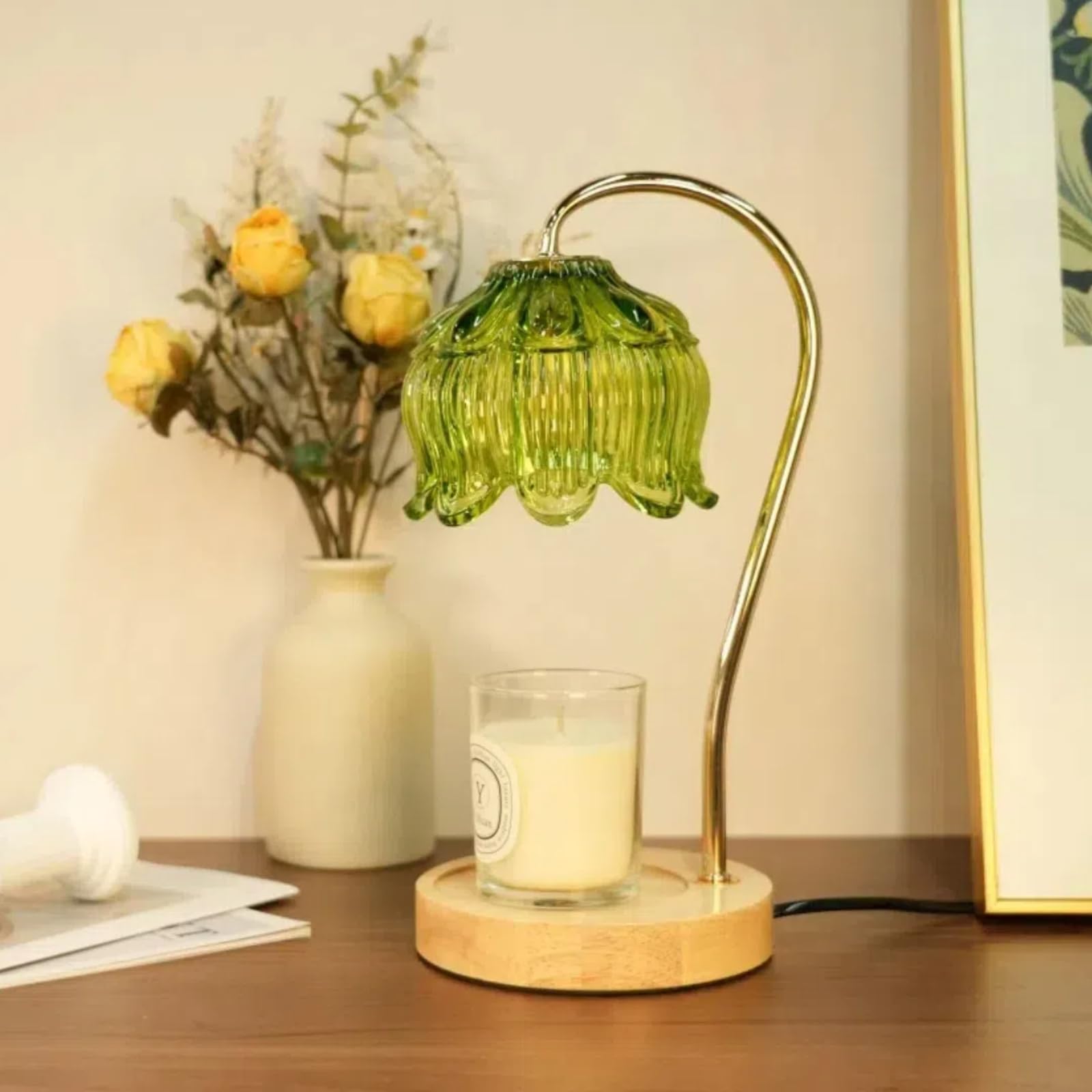 thumbnail image 2 of Candle Warmer Lamp With Timer Dimmable, Birthday Gifts For Women Mom House Warming Gifts New Home Decor Wax Melt Warmer For Jar Candles 2 of 13