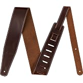 Fender Broken-In Leather Guitar Strap, 2.5in, Brown