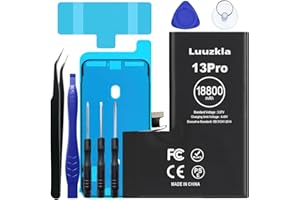 Luuzkla 18800mAh (2025 New Upgrade) Battery Compatible with iPhone 13 Pro, Super Capacity Battery Compatible with iPhone 13 Pro, with Full Tool Kits-0 Cycle High Capacity-24 Months Service