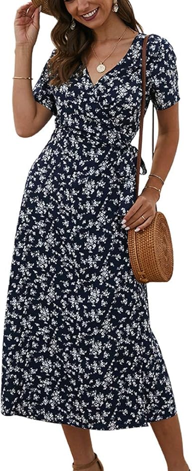 v neck midi dress uk