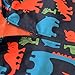 KISBINI Boy's Cartoon Dinosaur Print Zip Jacket Hooded Hoodies with Pockets 3T