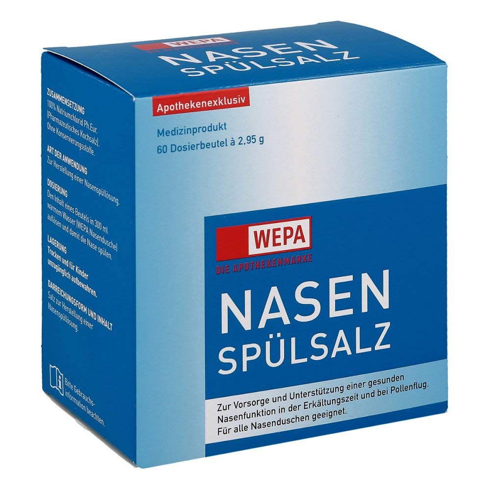 Wepa Nasenspülsalz 60X2.95 g: Amazon.de: Drogerie & Körperpflege