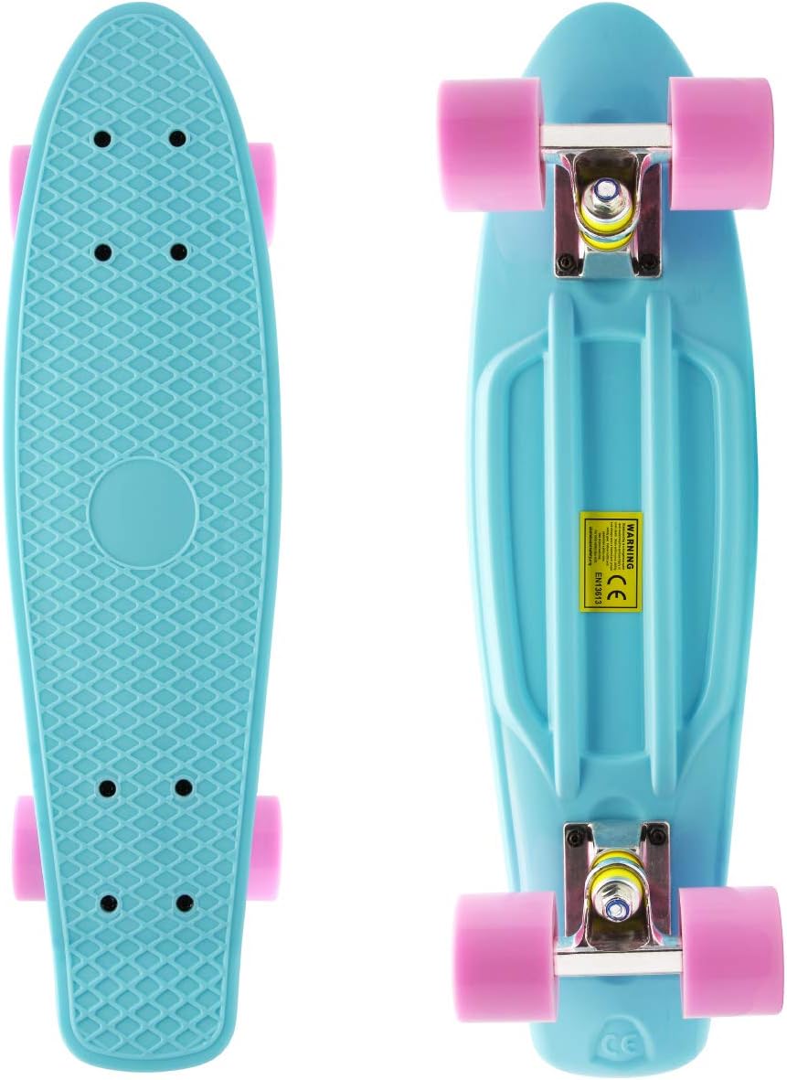 M Merkapa Complete 22 inch Cruiser Skateboard for Youth, Beginners