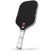 JOJOLEMON Pickleball Paddles, Carbon Fiber Pickleball Paddle with a 16mm Shark Power Polymer Core, The Pickleball Rackets Designed for Ultimate Spin &amp; Consistency