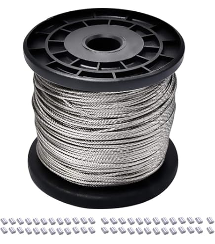 Uxcell 3/16" 5mm Aluminum Crimping Loop Sleeve Single Round Ferrule For Wire Rope Cable Line End Silver 50 Pack - View #8