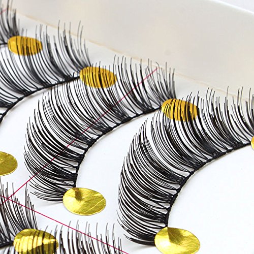 New 10 Pairs Makeup Handmade Natural Long False Eyelashes Eye Lashes Sparse