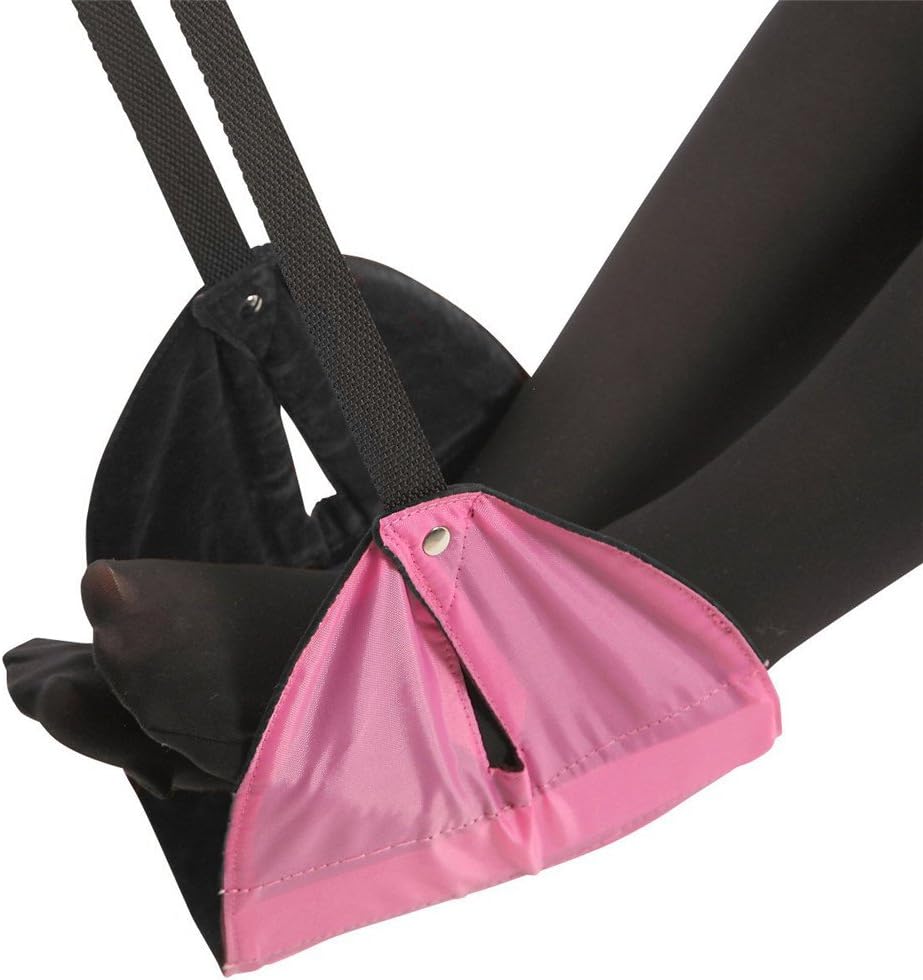 FLYME Portable Airplane Footrest Carry-on Flight Office Foot Rest Footrest Cushion For Airplane/Train/Buses/Office/Home (PINK)