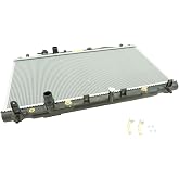 TRQ Radiator 1 Row | For 2007-2009 Honda CR-V 2.4L US Built Models With Quick Connect Outlet Connection