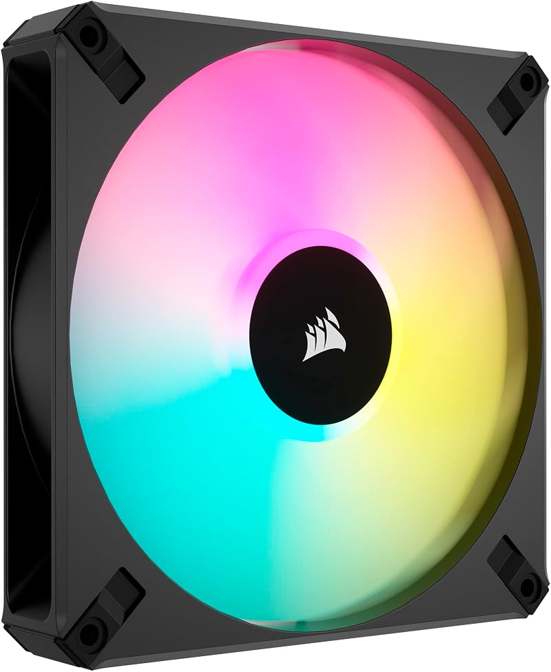 Corsair iCUE AF140 RGB ELITE 140mm PWM Fan 89 CFM 1700 RPM AirGuide Black