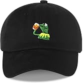 Raylarnia Kermit The Frog Embroidered Ball Cap, Funny Hat for Men Women | Adjustable Baseball Cap Cotton Dad Hat