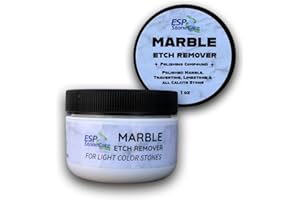 ESP STONE CARE Marble Etch Remover Polishing Powder – Restores Light Etches on Marble, Travertine, Limestone & Calcite Stones – Easy DIY Use – No Special Tools, 1 oz. for Small Areas