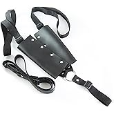 ARLEZA STORM Warrior Double Sword Back Strap Sheath - Wood Foam Dual Swords Holder with Belt - Ninja Katana Shoulder Backstrap Carrier - Cosplay Costume Sword Carrying Case