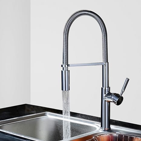 Rollsnownow Grifo moderno minimalista de la cocina de cobre puro 360