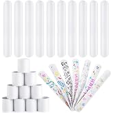 AMOR PRESENT Slap Bracelets Bulk, 64 PCS White Snap Bracelets DIY Crafts | Wristband Blank Snap Band for Kids, Birthday Party Favors, Classroom Prizes Treasure Box, Goodie Bag Stuffers Party Supplies