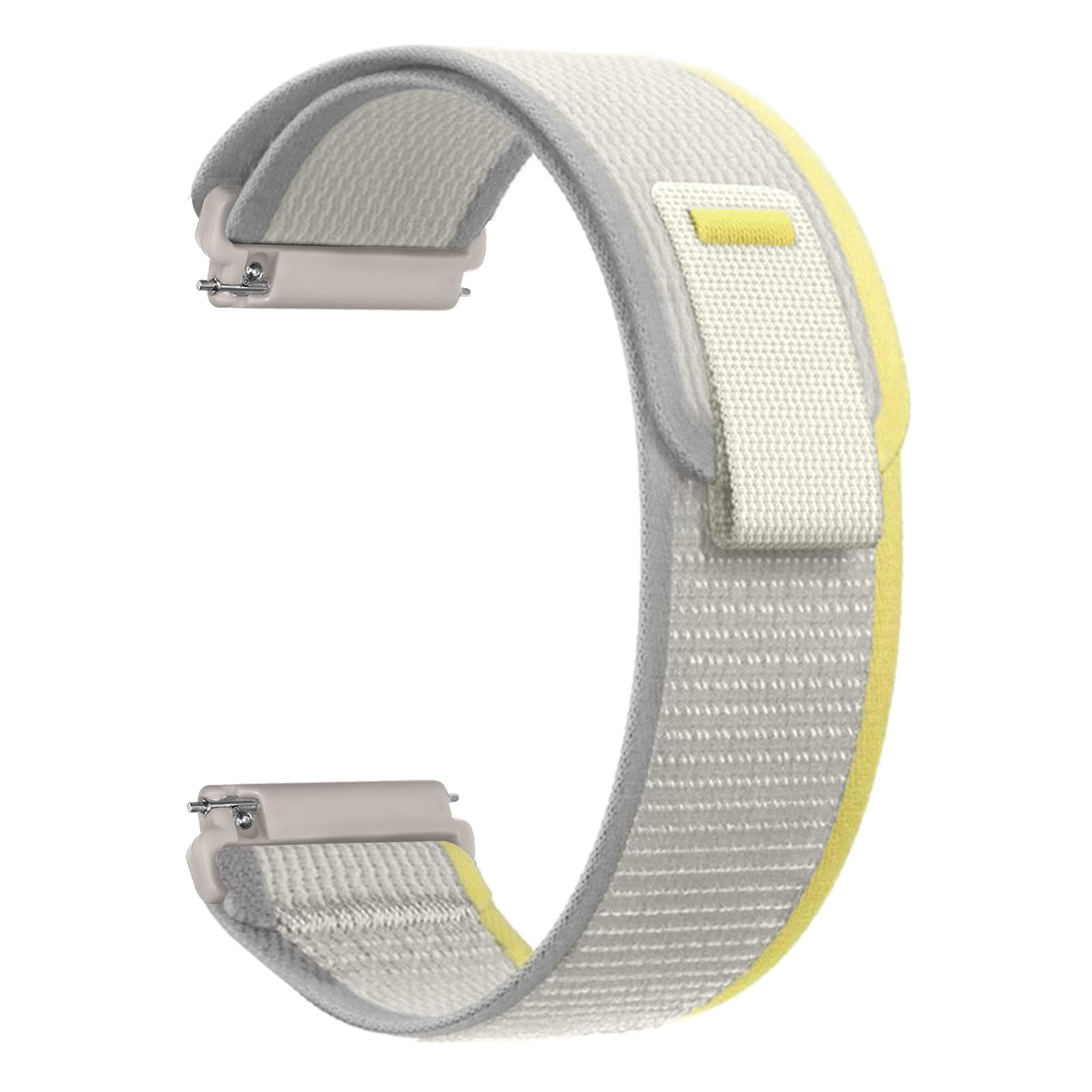 CeiBand 22mm Nylon Strap for Amazfit Bip 6/Bip 5/GTR 4/3 Pro/3/2e/2, Nylon Sports Watch Straps Men Women, Replacement Bracelet Compatible with Amazfit Cheetah/Balance - White