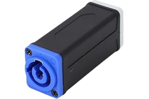 Wisoqu AC Coupler Adapter, Male to Female Locking PowerCON Connector for LED Stage Lighting, with 20A 250V Rating and 13AWG C