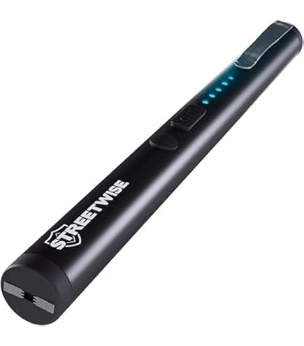CHEETAH Galaxy Stun Gun Rechargeable Battery Led Tactical Flashlight/Micro USB Cord, Gold : Sports & Outdoors