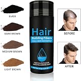 Pegciz Hair Building Fibres Black for Thinning Hair 15 Sec Concealer view 8