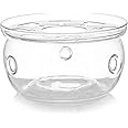Glass Tea Pot Warmer Stand, Universal Teapot Kettle Candle Warmer Base for Heating Blooming Tea, Coffee or Milk G-T-TW1