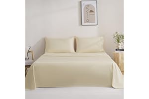 MCO Bedding Queen Bed Sheets Set - Soft Bed Sheet Set - Cooling Breathable Bedding Set with 16" Deep Pocket Design (4 Pieces,