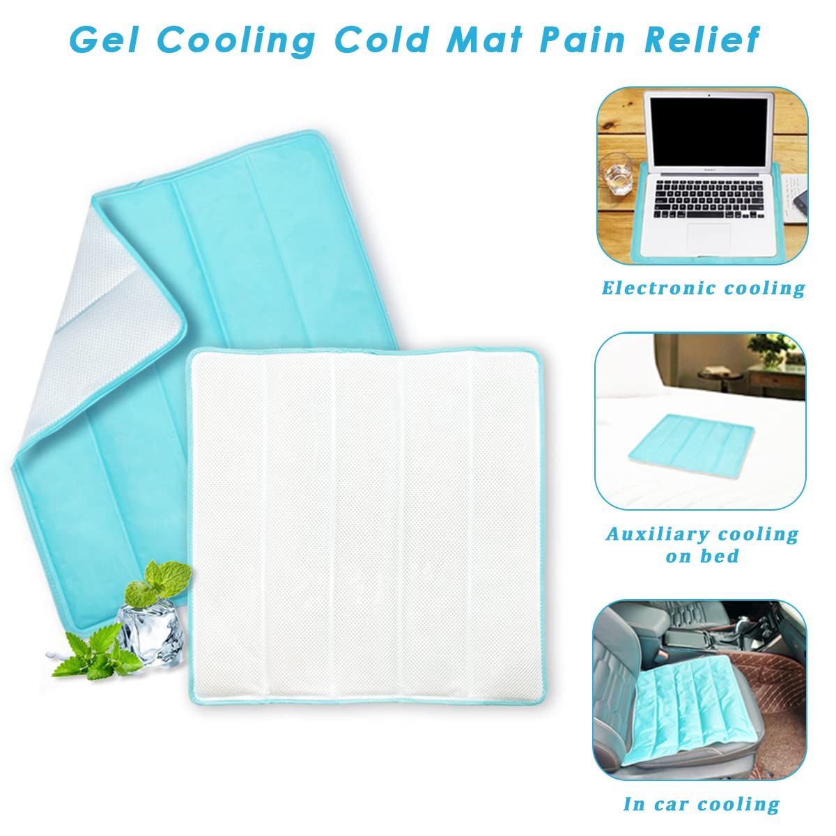 Mua Ice Cooling Mat, Gel Cooling Cold Mat Pain Relief, Injuries Mesh ...