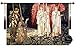 Beautiful Holy Grail Medieval Knights Fine Tapestry Jacquard Woven Wall Hanging Art Decor
