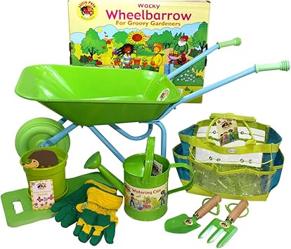 childrens wheelbarrow set