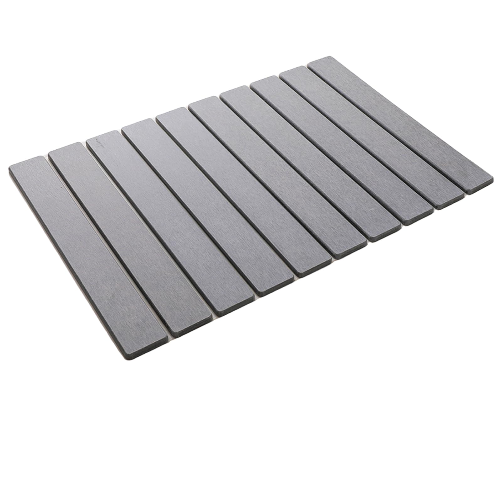 Photo 1 of *STAINED* Stone Drying Mat for Kitchen Counter Large Dish Drying Mat 23.6"L×15.4"W Collapsible Stone Dish Drying Mat Absorbent Diatomaceous Earth Dish Drying Mats for Cups, Dishes, Utensils (Gray, Large)