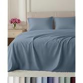California Design Den 800 Thread Count Queen Size Bed Sheet Set, Dusty Blue | 100% Cotton Sateen Backed by Good Housekeeping Seal - Soft &amp; Thick, 16" Deep Pocket, All-Around Elastic, Durable, Easy Care