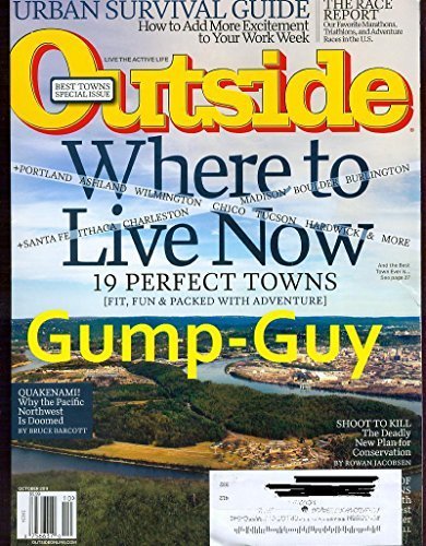 Outside Magazine October 2011 Where to Live Now, the Urban Survival Guide, Our Favorite Marathons, & Mozart of the Plains and More
