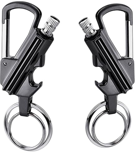 Allumette Permanente Rechargeable - Briquet à Silex Porte-Clés Pour Camping Et Randonnée | Lot De 2