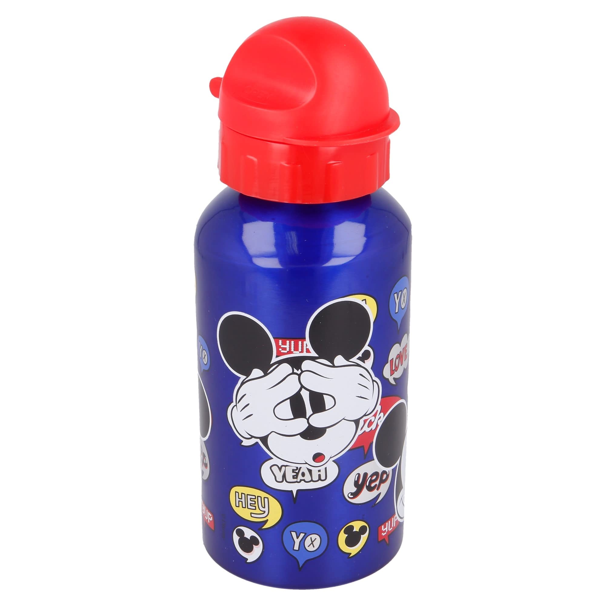 STOR Premium Aluminium Bottle 500 ML IT´S A Mickey Thing, Multicoloured, Estándar