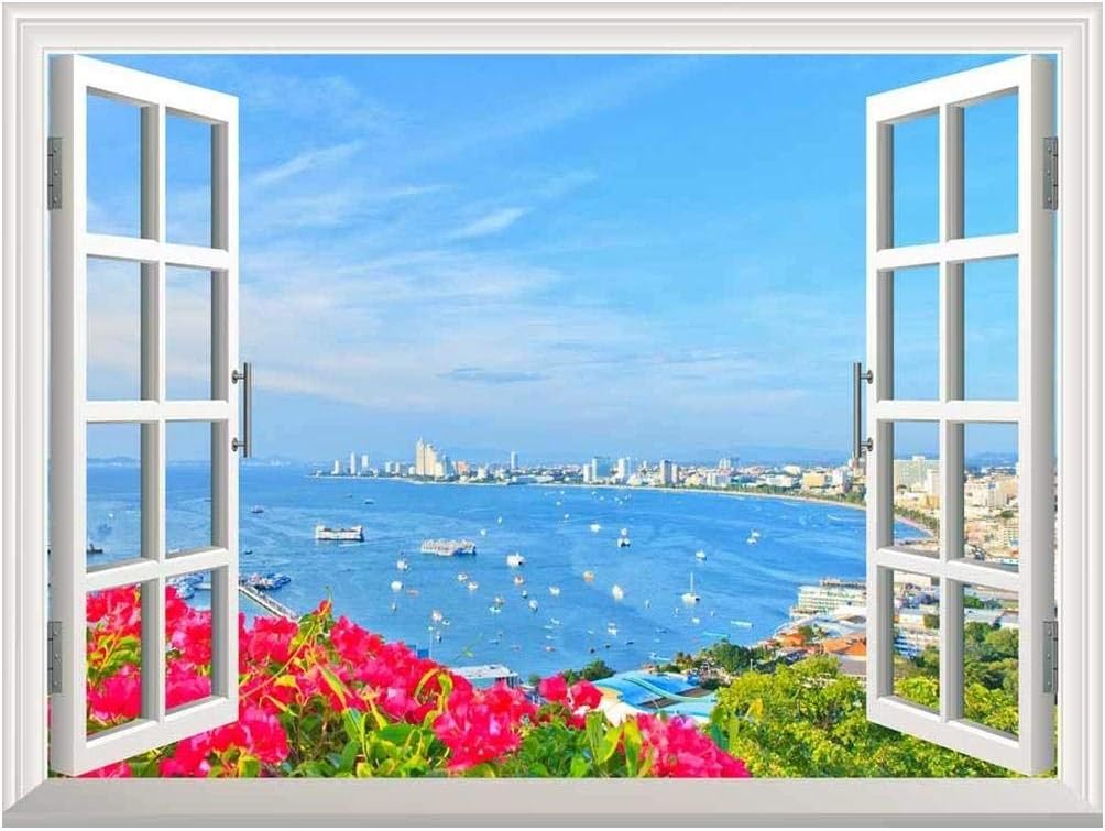 wall26 Removable Wall Sticker/Wall Mural - Wild Flowers in Spring (36"x48", Beach of Pattaya)