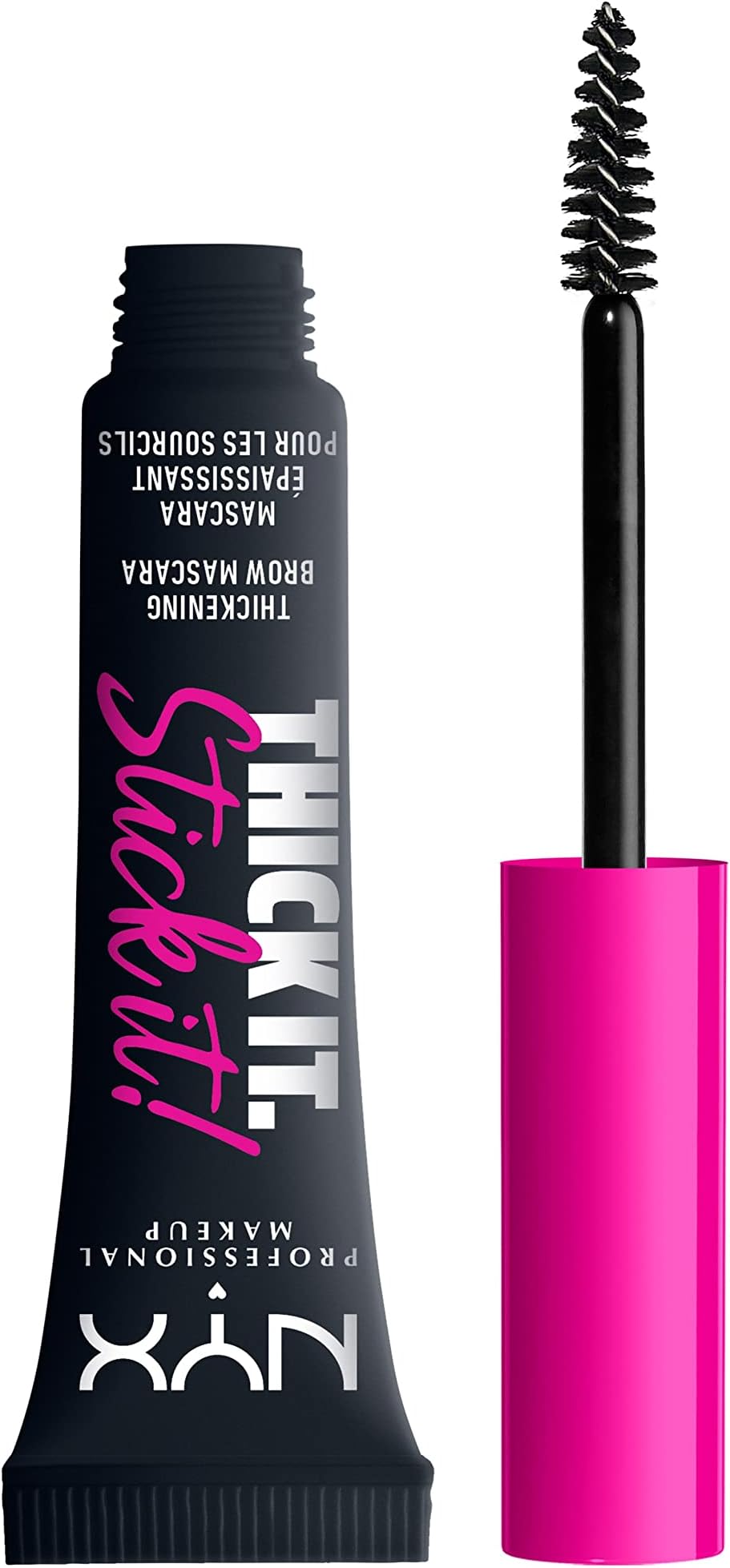 NYX Thick It. Stick It! Ultra Buildable Brow Mascara Black 16H Vegan