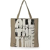 Yhtrg Preppy Coquette Pink Tote Bag, Trendy Shoulder Canvas Tote Bags, Durable Reusable Grocery Bag for Shopping and Travel