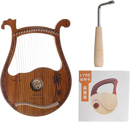 Amazon Perfeclan ライアー ハープ 木製ライアーハープ 竪琴ハープ 弦楽器 ハープ 楽器 初心者向け 入門楽器 操作簡単 子供 ギフト チューニングレンチ マニュアル付き 全3選択 木の色19文字列 琴アクセサリ 楽器 音響機器