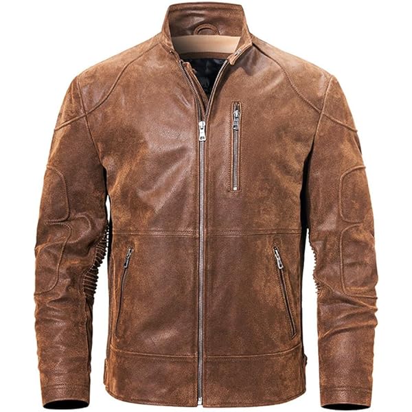 Men's Tan Genuine Leather Blazer Soft Real Italian Tailored