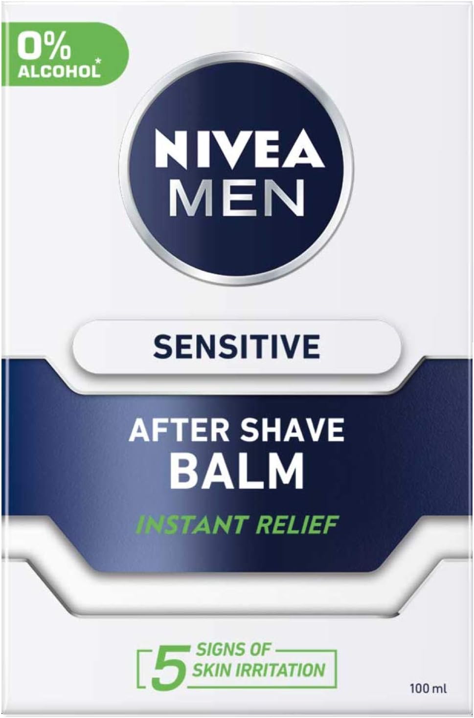 NIVEA Men Sensitive Post Shave Balm, 100 ml, Clear/Clear, 100 ml (Pack of 1)
